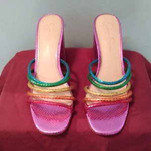Jessica Simpson Rainbow Heels